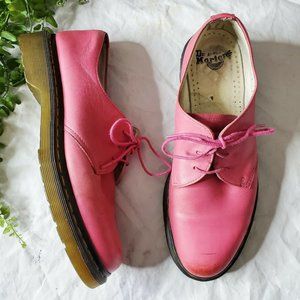 Dr. Martens 10084 Raspberry Pink Low Top Oxfords